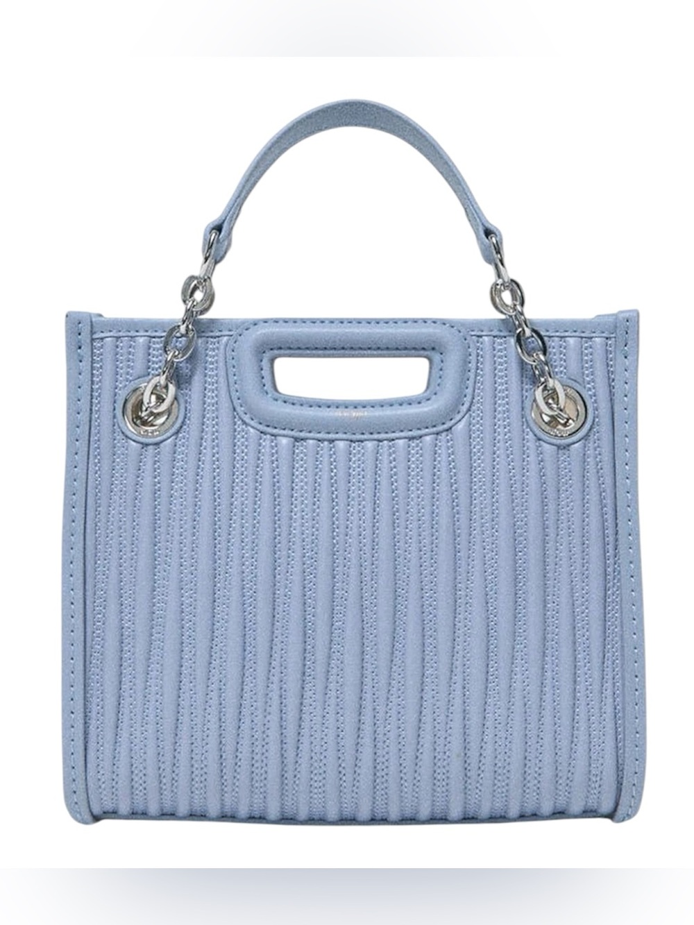 MAJE  Mini quilted leather tote bag